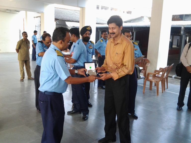 Recieving An apreciation by Southern Naval Command