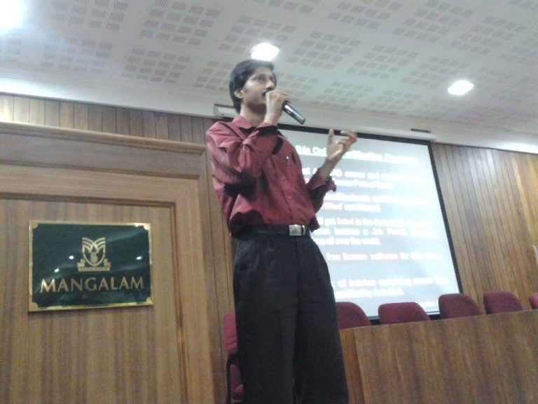 Training at Mangalam Students